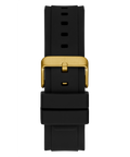 Guess Matrix Multifunction Black Dial Black Rubber Strap Watch For Men - GW0423G5