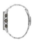 Guess Empire Quartz Black Dial Silver Steel Strap Watch For Men - GW0489G1