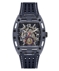 Guess Phoenix Chronograph Black Dial Black Rubber Strap Watch for Men - GW0499G1