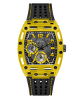 Guess Phoenix Chronograph Black Dial Black Rubber Strap Watch for Men - GW0499G2