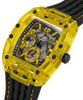 Guess Phoenix Chronograph Black Dial Black Rubber Strap Watch for Men - GW0499G2