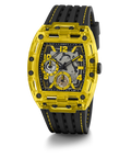 Guess Phoenix Chronograph Black Dial Black Rubber Strap Watch for Men - GW0499G2