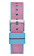 Guess Fusion Chronograph Pink Dial Pink Leather Strap Watch for Women - GW0553L5