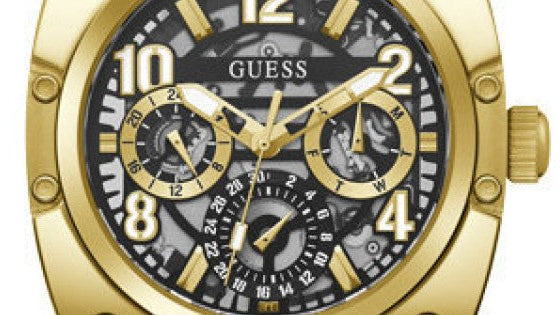 Guess Prodigy Black Dial Black Silicone Strap Watch For Men - GW0569G2