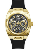 Guess Prodigy Black Dial Black Silicone Strap Watch For Men - GW0569G2