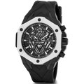 Guess Formula Chronograph Black Dial Black Silicone Strap Watch For Men - GW0579G1