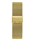 Guess Continental Chronograph Black Dial Gold Mesh Strap Watch For Men - GW0582G2
