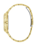 Guess Allara Quartz Gold Dial Gold Steel Strap Watch For Women - GW0604L2