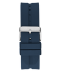 Guess Leo Chronograph Navy Blue Dial Blue Silicone Strap Watch For Men - GW0637G1
