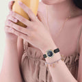 Swarovski Lovely Crystals Analog Black Dial Black Leather Strap Watch for Women - 5301877