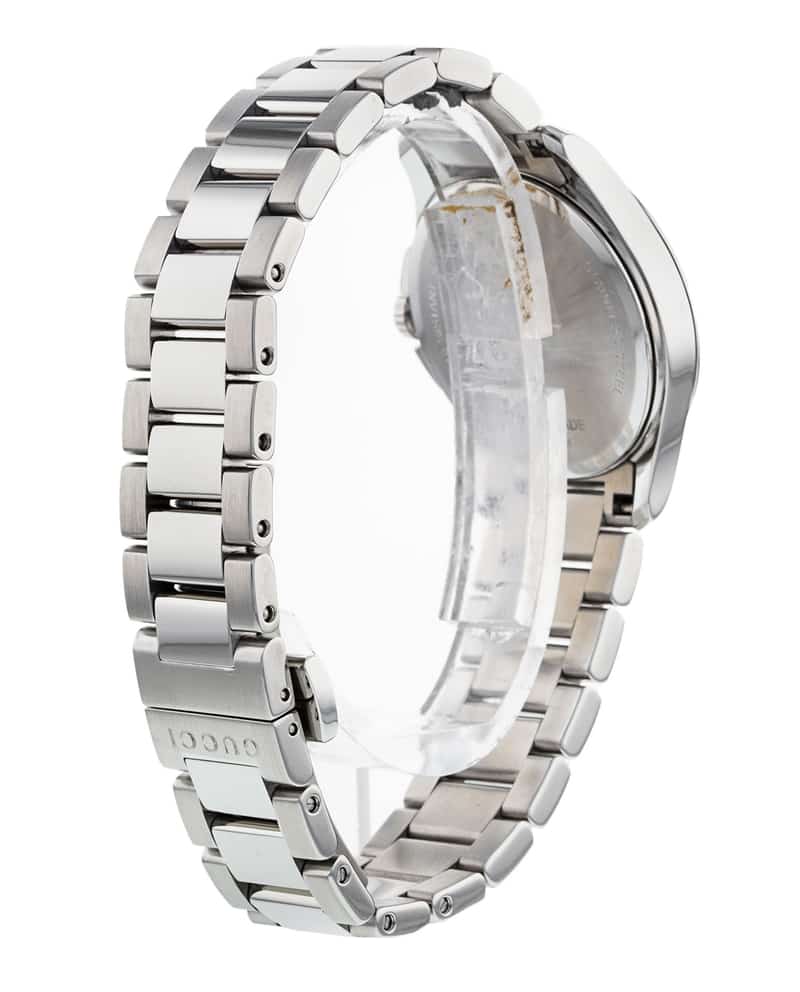 Gucci G Timeless Grey Dial Silver Steel Strap Watch For Women - YA126522
