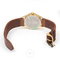 Gucci G Timeless Quartz Two Tone Dial Brown Leather Strap Watch For Men - YA126451B