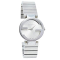 Gucci G Interlocking Silver Dial Silver Steel Strap Watch For Women - YA133503