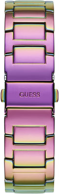 Guess Lady Frontier Diamonds Silver Dial Multicolor Steel Strap Watch for Women - GW0044L1