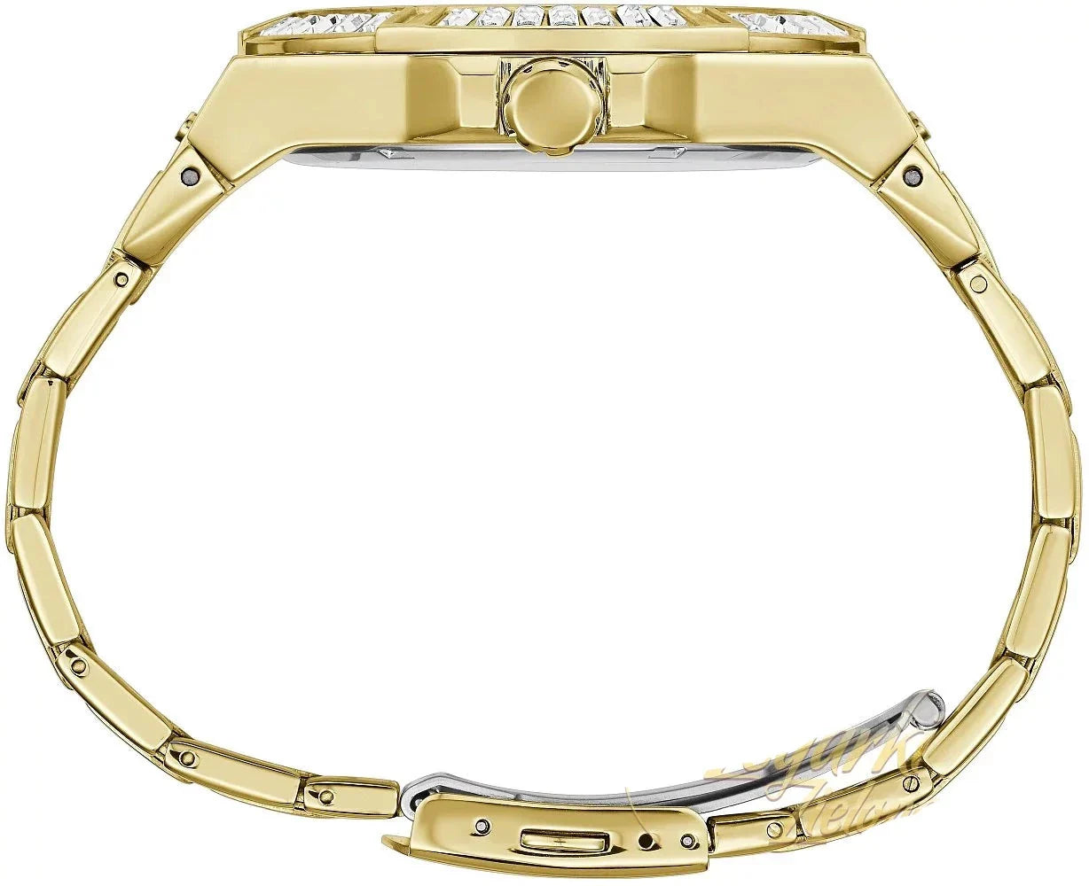 Guess Zeus Diamonds Gold Dial Gold Steel Strap Watch for Men - GW0209G2