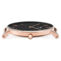 Daniel Wellington Bristol Black Dial Brown Leather Strap Watch For Men - DW00100125