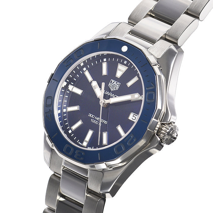 Tag Heuer Aquaracer Blue Dial Silver Steel Strap Watch for Women - WAY131S.BA0748