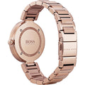 Hugo Boss Allusion Rose Gold Dial Rose Gold Steel Strap Watch For Women - 1502418