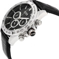 Hugo Boss Ikon Black Dial Black Leather Strap Watch for Men - 1513178