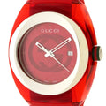 Gucci Sync XXL Quartz Red Dial Red Rubber Strap Unisex Watch -  YA137103