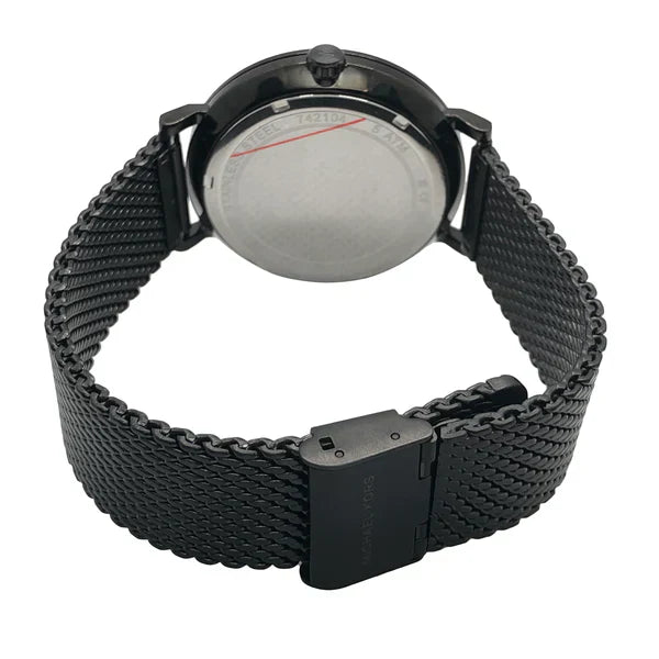 Michael Kors Irving Quartz Black Dial Black Mesh Bracelet Watch For Men - MK8742