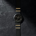Calvin Klein Minimal Black Dial Black Steel Strap Watch For Men - K3M524Z1