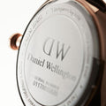 Daniel Wellington Dapper Reading White Dial Black Leather Strap Watch For Men - DW00100107