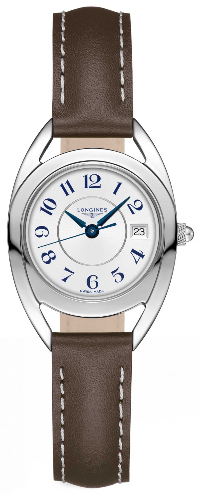 Longines Equestrian Silver Dial Watch for Women - L6.136.4.73.2
