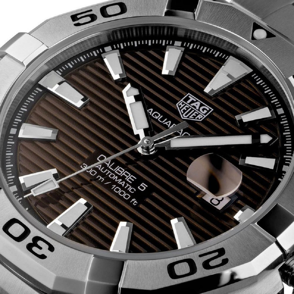 Tag Heuer Aquaracer Sunray Brown Dial Watch for Men - WAY2018.BA0927