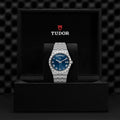 Tudor Royal Automatic Blue Dial Silver Steel Strap Watch for Men - M28600-0005
