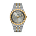 Tudor Royal Diamonds Automatic Grey Dial Two Tone Steel Strap Watch for Men - M28603-0002