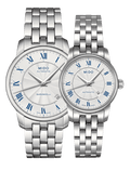 Mido Baroncelli III Automatic Silver Dial Silver Steel Strap Watch For Women - M7600.4.21.1