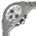 Marc Jacobs Marc Chronograph Silver Dial Silver Steel Strap Watch for Men - MBM3155