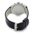 Marc Jacobs Blade Chronograph White Dial Black Leather Strap Watch for Women - MBM1189