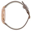 Marc Jacobs Baker Grey Dial Grey Leather Strap Watch for Women - MBM1266