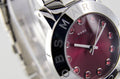 Marc Jacobs Amy Red Dial Silver Steel Strap Watch for Women - MBM3333