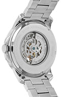 Fossil Townsman Automatic Skeleton White Dial Two Tone Steel Strap Watch for Men - ME3075