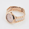 Michael Kors Channing Quartz Mother of Pearl Pink Dial Two Tone Steel Strap Watch For Women - MK6652