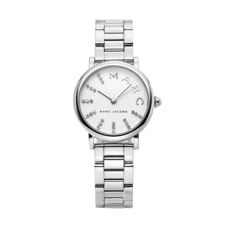 Marc Jacobs Roxy White Dial Silver Steel Strap Watch for Women - MJ3568