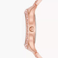 Michael Kors Lilane Quartz Rose Gold Dial Rose Gold Steel Strap Watch For Women - MK1068