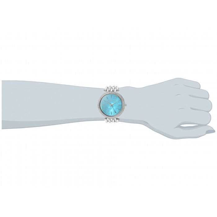 Michael Kors Darci Mother of Pearl Blue  Dial Silver Steel Strap Watch for Women - MK3515