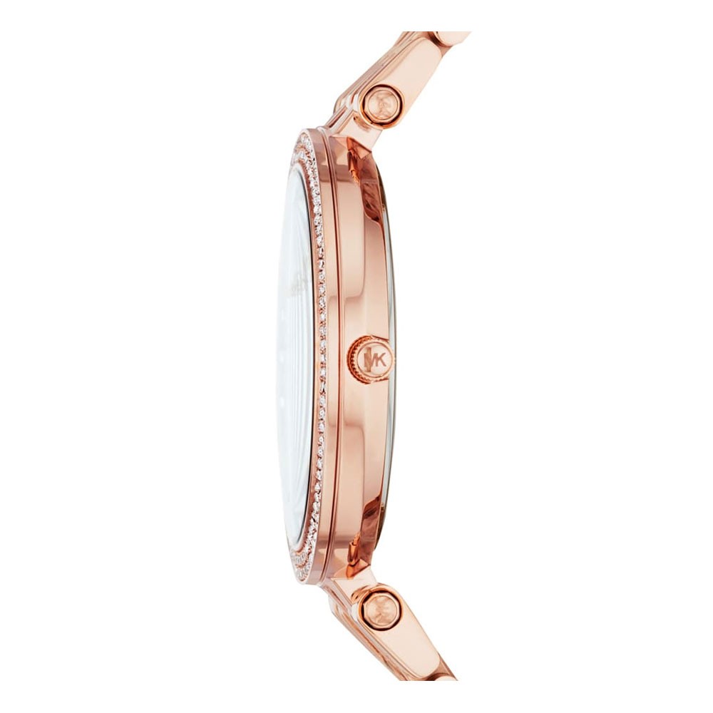 Michael Kors Sofie Analog Quartz Blue Dial Rose Gold Steel Strap Watch For Women - MK3971