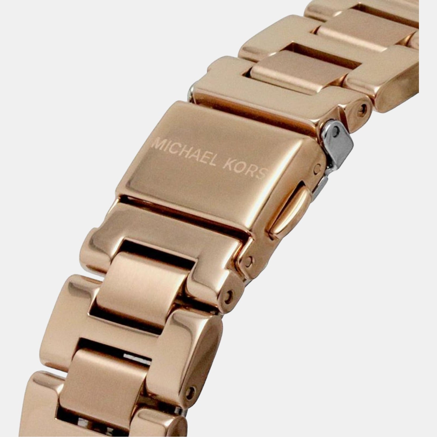 Michael Kors Emery Three-Hand Crystals Silver Dial Rose Gold Steel Strap Watch for Women - MK4641