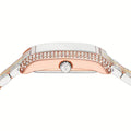 Michael Kors Emery Three-Hand White Dial Two Tone Steel Strap Watch for Women - MK4744
