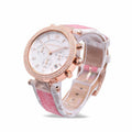 Michael Kors Parker Chronograph White Dial Two Tone Leather Strap Watch For Women - MK6951