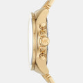 Michael Kors Wren Chronograph Gold Dial Gold Steel Strap Watch for Women - MK6952