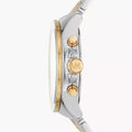 Michael Kors Wren Chronograph Crystals Silver Two Tone Steel Strap Watch for Women - MK6953