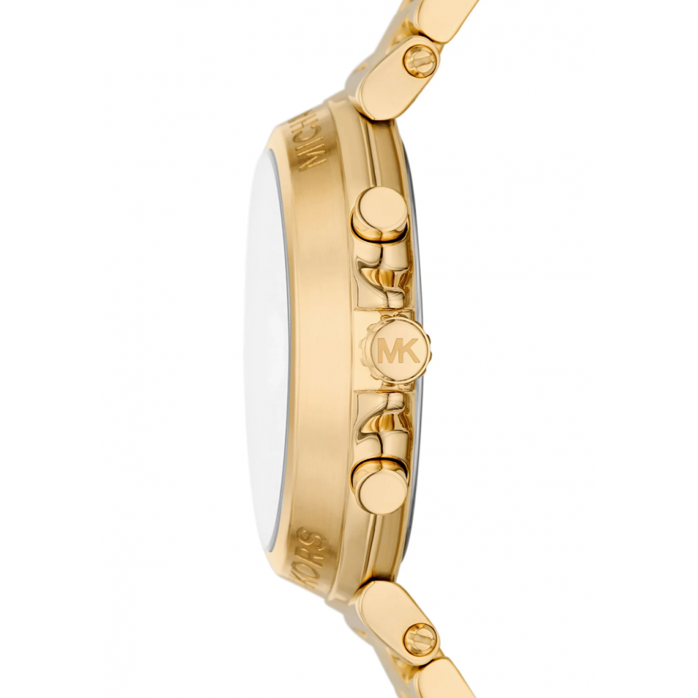 Michael Kors Maren Chronograph Gold Dial Gold Steel Strap Watch for Women - MK7493