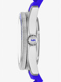 Michael Kors Maritime Three-Hand Analog Blue Dial Blue Silicone Strap Watch for Men - MK9156
