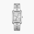 Michael Kors Monroe Three Hand Silver Dial Silver Steel Strap Watch for Women - MKO1033